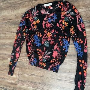 Zara long sleeve crop top